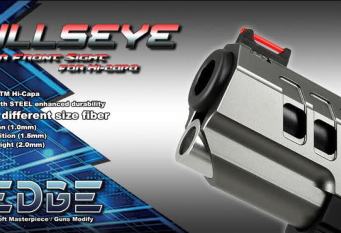 EDGE Custom BULLSEYE Advance Steel Front Sight for Hi CAPA
