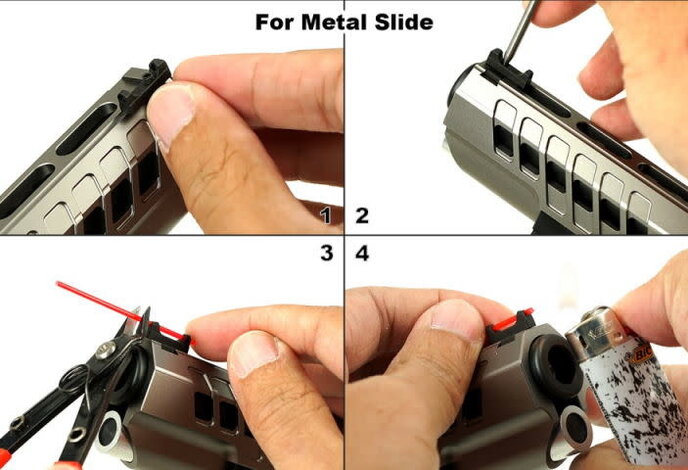 EDGE Custom BULLSEYE Advance Steel Front Sight for Hi CAPA