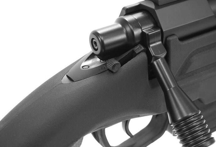 Action Army T11 VSR-10 Compatible Spring Sniper Pistol, Black