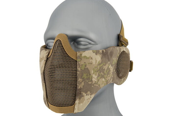 WoSport Steel Mesh Nylon Padded Lower Face Mask with Ear Protection