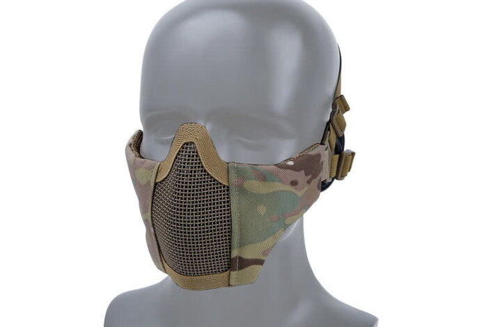 WoSport Steel Mesh Nylon Padded Lower Face Mask Small