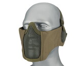 WoSport Steel Mesh Nylon Padded Lower Face Mask with Ear Protection