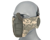 WoSport Steel Mesh Nylon Padded Lower Face Mask with Ear Protection