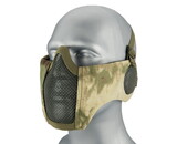 WoSport Steel Mesh Nylon Padded Lower Face Mask with Ear Protection