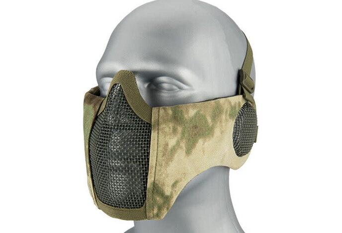 WoSport Steel Mesh Nylon Padded Lower Face Mask with Ear Protection
