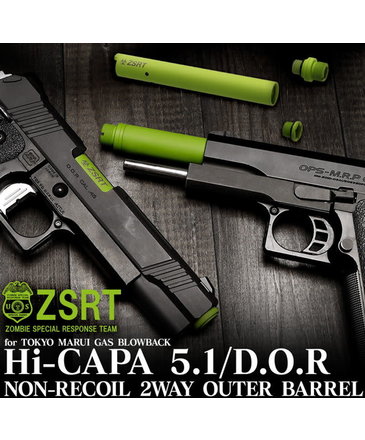 Nine Ball Nine Ball TM Hi Capa 5.1 Non-Recoil Threaded SAS Barrel ZSRT Zombie Green