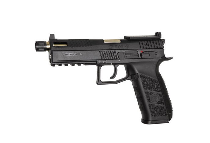 ASG CZ P-09 OR (Optics Ready) GBB with CO2 Magazine and 14mm CCW Threaded Barrel