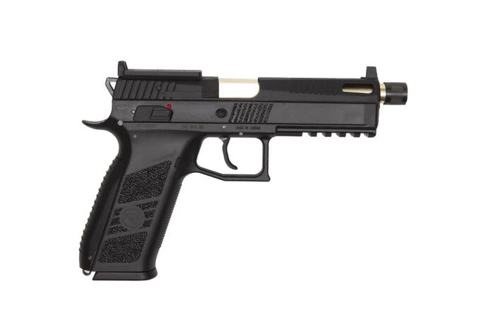 ASG CZ P-09 OR (Optics Ready) GBB with CO2 Magazine and 14mm CCW Threaded Barrel