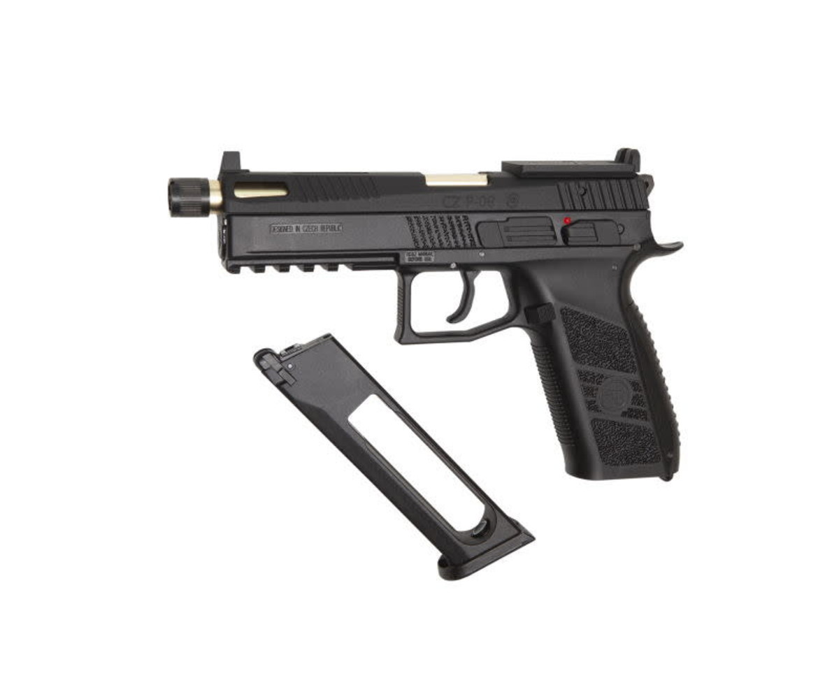 ASG CZ P-09 OR (Optics Ready) GBB with CO2 Magazine and 14mm CCW 
