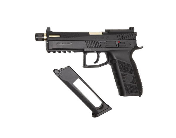 ASG ASG CZ P-09 OR (Optics Ready) GBB with CO2 Magazine and 14mm CCW Threaded Barrel