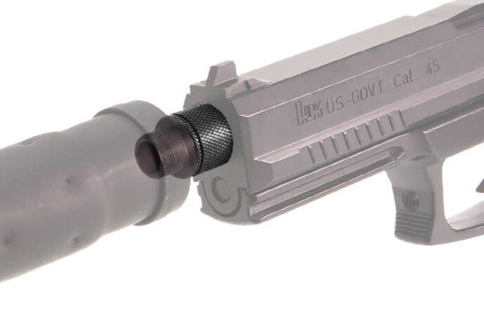 Nine Ball 16mm CW to 14mm CCW Thread Adapter for Tokyo Marui MK23 SOCOM