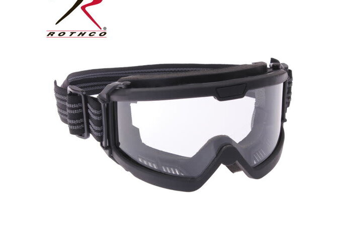 Rothco Over the Glasses Tactical Goggles, ANSI Rated, Clear Lens