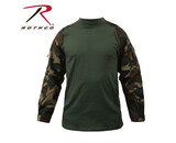 Rothco Combat Shirt, Woodland