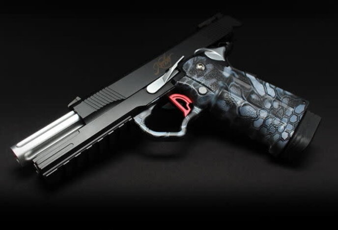 Nine Ball TM Hi Capa 5.1 Fluted Outer Barrel Strait Type, Silver