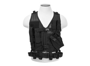 NcStar NcStar Cross Draw Tactical Vest XS/SM, Black