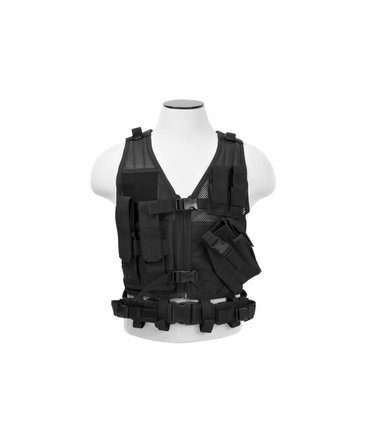 NcStar NcStar Cross Draw Tactical Vest XS/SM, Black