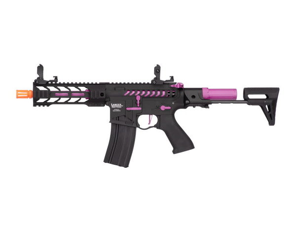 Lancer Tactical Lancer Tactical GEN2 M4 Enforcer Proline 7" Battle Hawk PDW Skeleton High FPS Metal Rifle Black/Purple