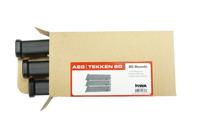 KWA TK80 Polymer TK.45 80 rd Mid-Cap Magazine 3-Pack