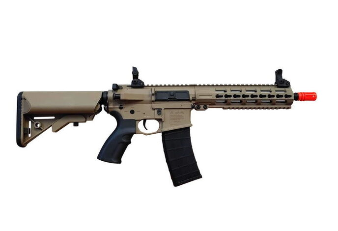 Tippmann M4 Commando CQB 10.5" Keymod AEG Desert GUN ONLY
