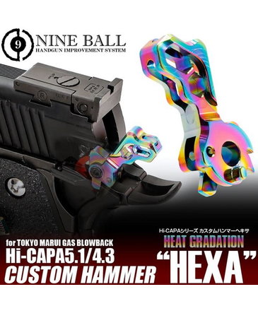 Nine Ball Nine Ball HI CAPA 5.1 4.3 Custom Hammer Rainbow Hexa Heat Gradation