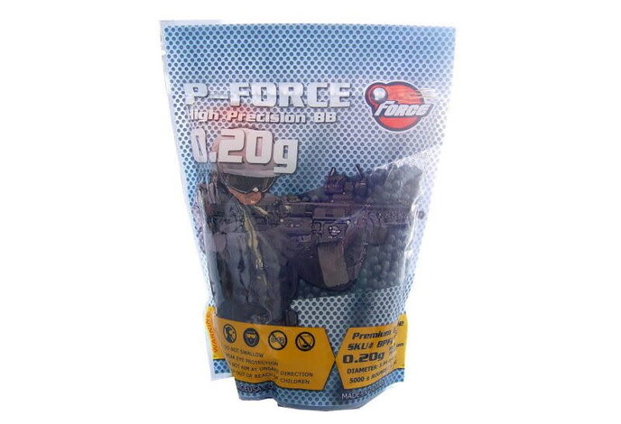 P-Force 0.20g Super Premium BBs 1kg / 5,000 ct Black