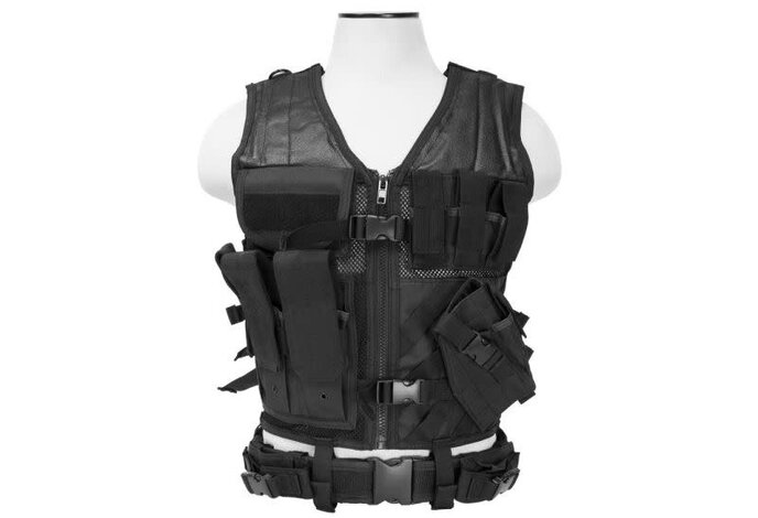 NcStar Adult Crossdraw Tactical Vest MED - 2XL