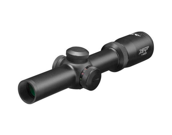 Aimsports AimSports XPF Series 1-4X24mm FFP Tri-Illuminated Mil-Dot Reticle Riflescope with Rings