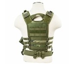 NcStar NcStar Cross Draw Tactical Vest, XS/SM, Woodland Camo