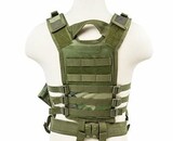 NcStar Cross Draw Tactical Vest, XS/SM, Woodland Camo