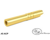 Airsoft Masterpiece Hi Capa 4.3 .45 ACP Threaded Fixed STEEL Outer Barrel Gold