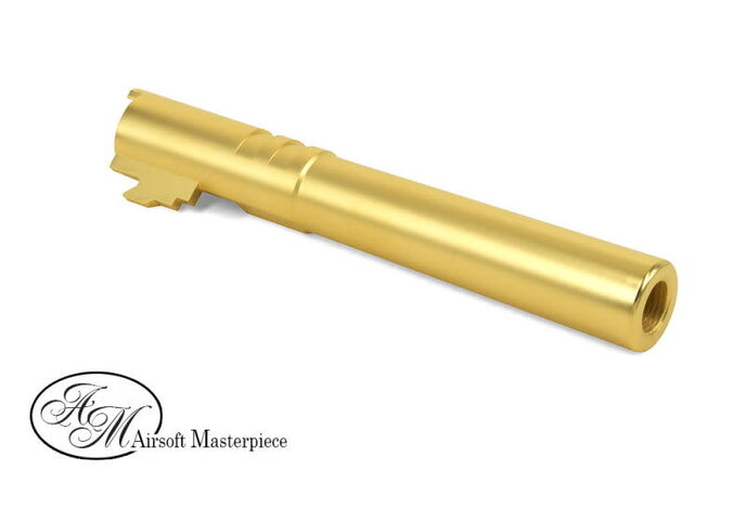 Airsoft Masterpiece .45 ACP STEEL Threaded Fix Outer Barrel for 5.1 Hi Capa Gold