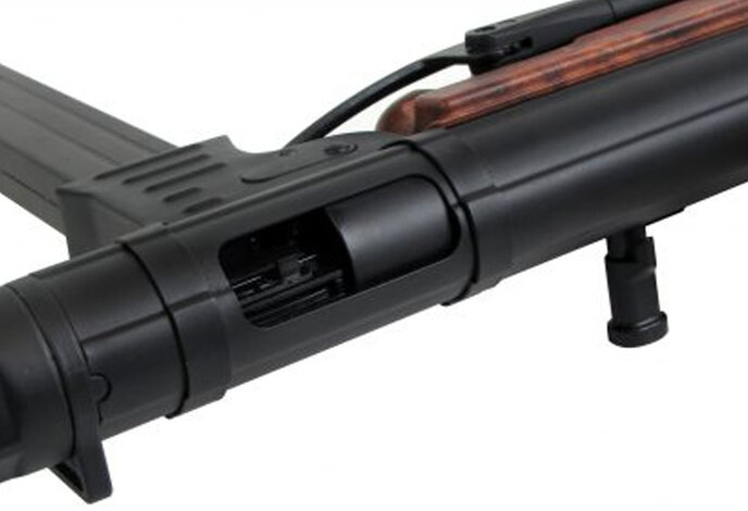 AGM MP40 MP007 Full Metal Electric Rifle with Battery and Charger, Wood Pattern Furniture