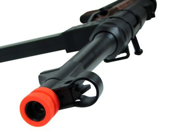 AGM MP40 MP007 Full Metal Electric Rifle with Battery and Charger, Wood Pattern Furniture