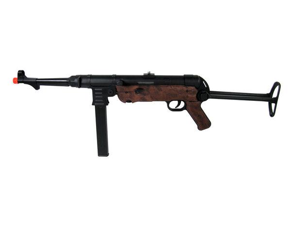 AGM AGM MP40 MP007 Full Metal Electric Rifle with Battery and Charger, Wood Pattern Furniture