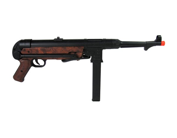 AGM AGM MP40 MP007 Full Metal Electric Rifle with Battery and Charger, Wood Pattern Furniture