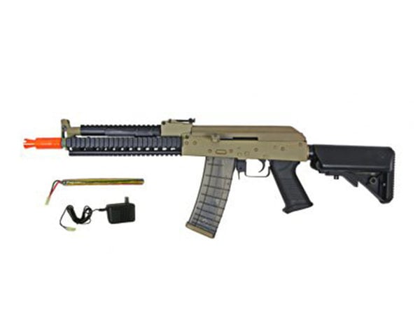 Golden Eagle Golden Eagle AK47 RIS Tactical with battery+charger, tan