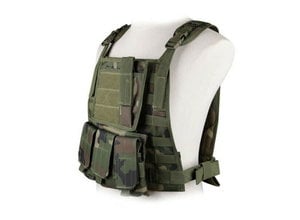WoSport WoSport MOLLE Plate Carrier with Triple M4 Magazine Pouch and Admin Panel