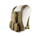 WoSport WoSport MOLLE Plate Carrier with Triple M4 Magazine Pouch and Admin Panel