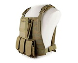 WoSport MOLLE Plate Carrier with Triple M4 Magazine Pouch and Admin Panel