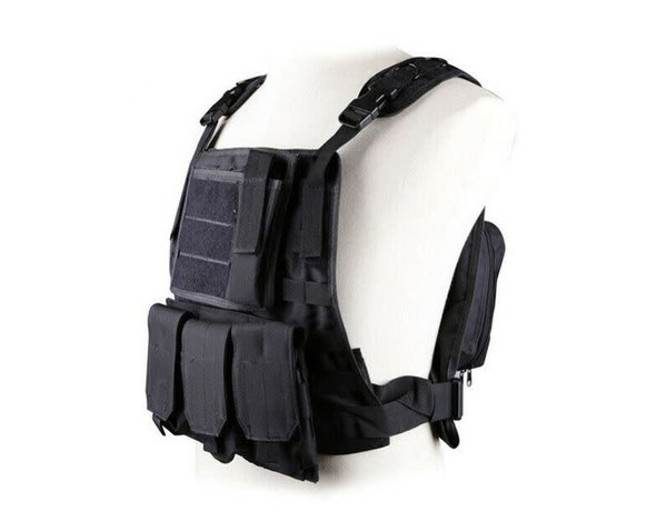 WoSport WoSport MOLLE Plate Carrier with Triple M4 Magazine Pouch and Admin Panel