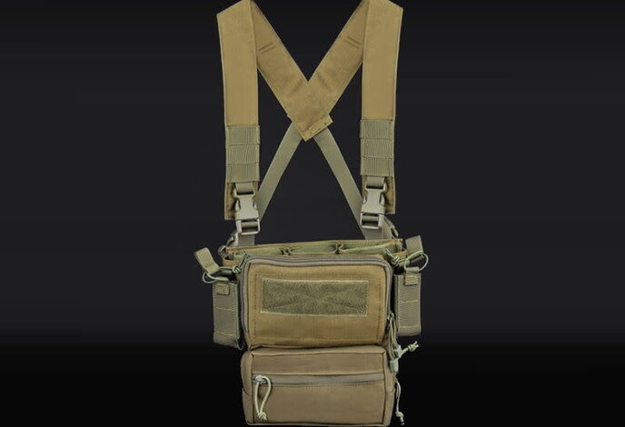 Wosport Multifunctional Tactical Chest Rig / Sub Abdominal Pouch Set