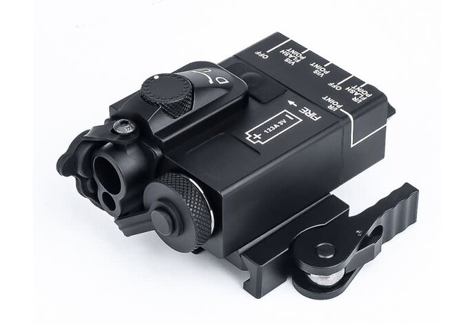 Mini DBAL w/red and green lasers, aluminum case, black