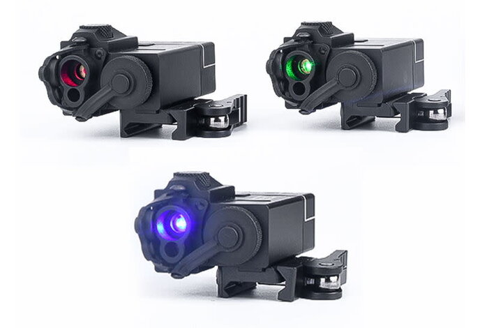 Mini DBAL w/red and green lasers, aluminum case, black