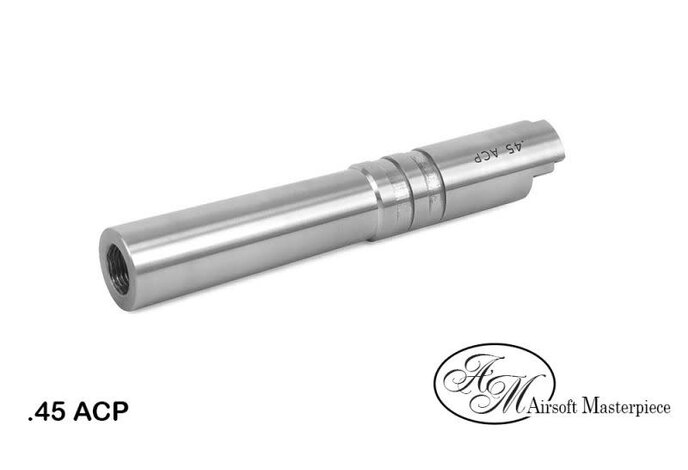 Airsoft Masterpiece .45 ACP STEEL Threaded Fix Outer Barrel for 4.3 Hi Capa