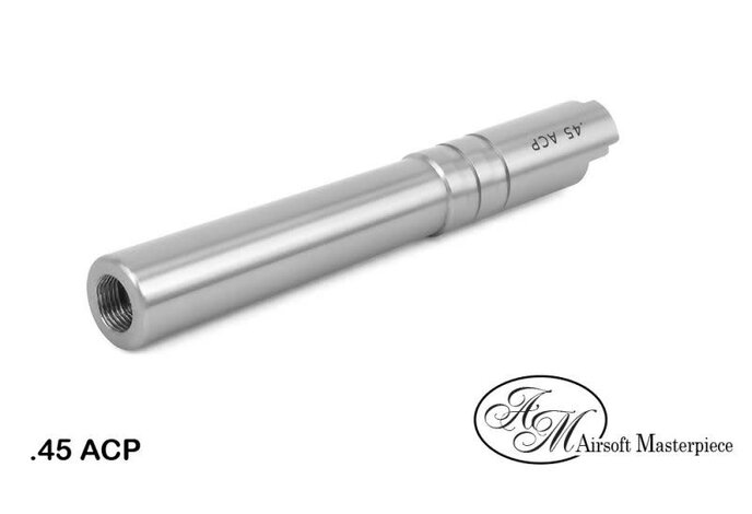 Airsoft Masterpiece .45 ACP STEEL Threaded Fix Outer Barrel for 5.1 Hi Capa