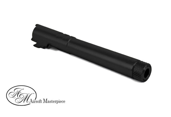 Airsoft Masterpiece STEEL Threaded Fix Outer Barrel with Thread Cap for 5.1 Hi Capa