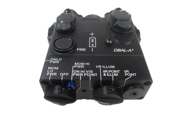 DBAL-A2 IR Pointer / Red Laser / LED Flashlight Aiming Device Aluminum Case Black