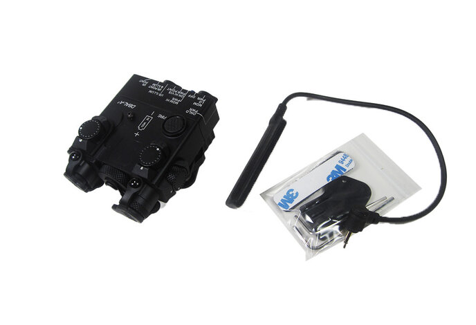 DBAL-A2 IR Pointer / Red Laser / LED Flashlight Aiming Device Aluminum Case Black