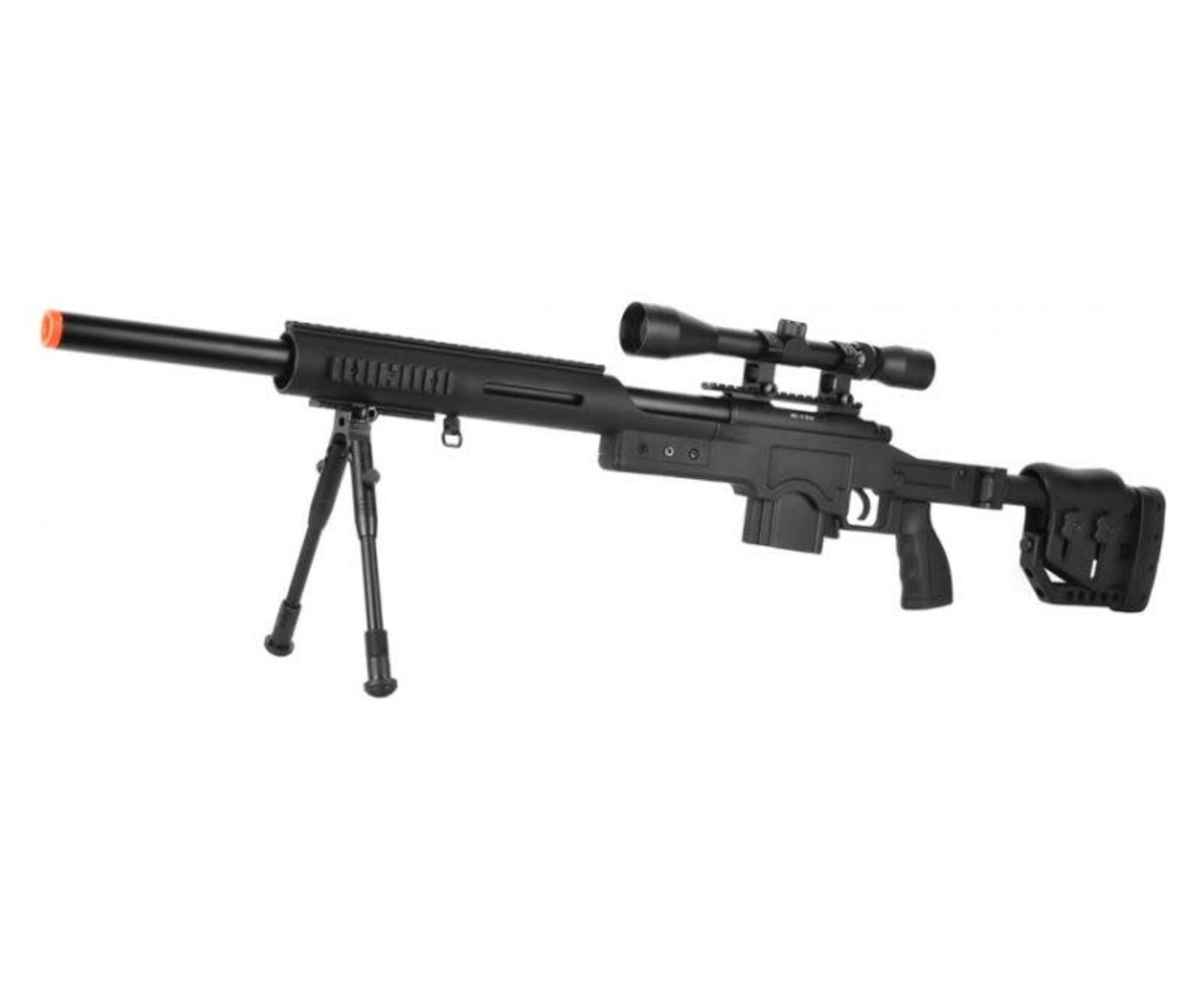 Airsoft M24 Bolt Action Sniper Rifle w/ Bipod & Scope