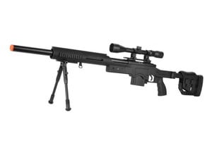 Well WELL MB4410 M24 Rifle w/ Scope+Bipod Black